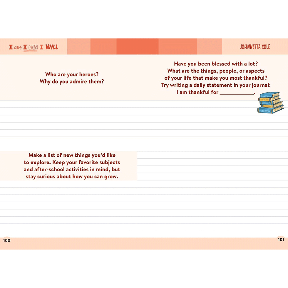 Thumbnail: I Am, I Can, I Will: A Guided Journal of Self-Discovery for Black Girls