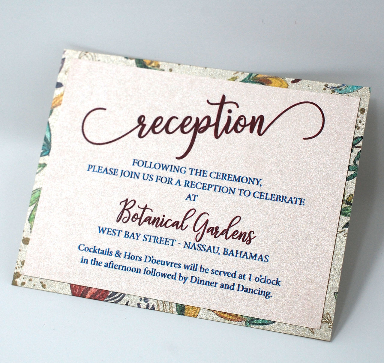 Plus a reception card to match!
