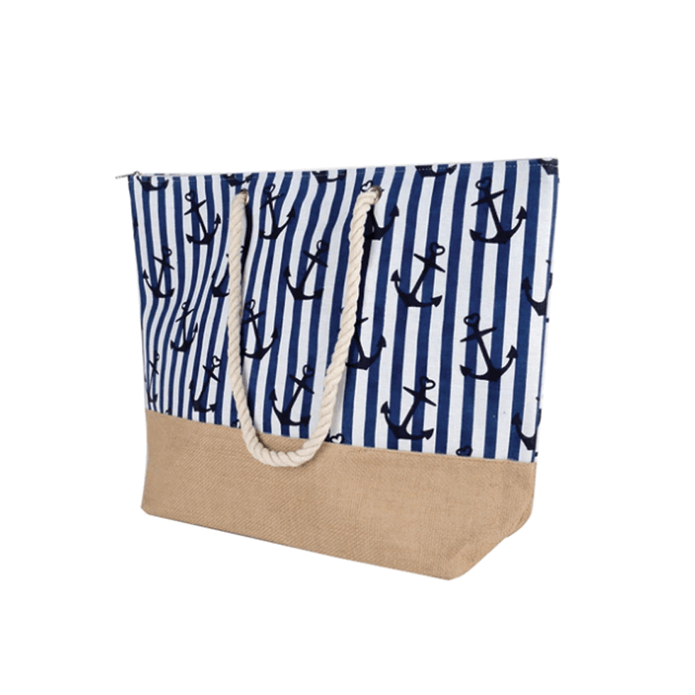 Thumbnail: Anchor Printed Canvas Tote Bag