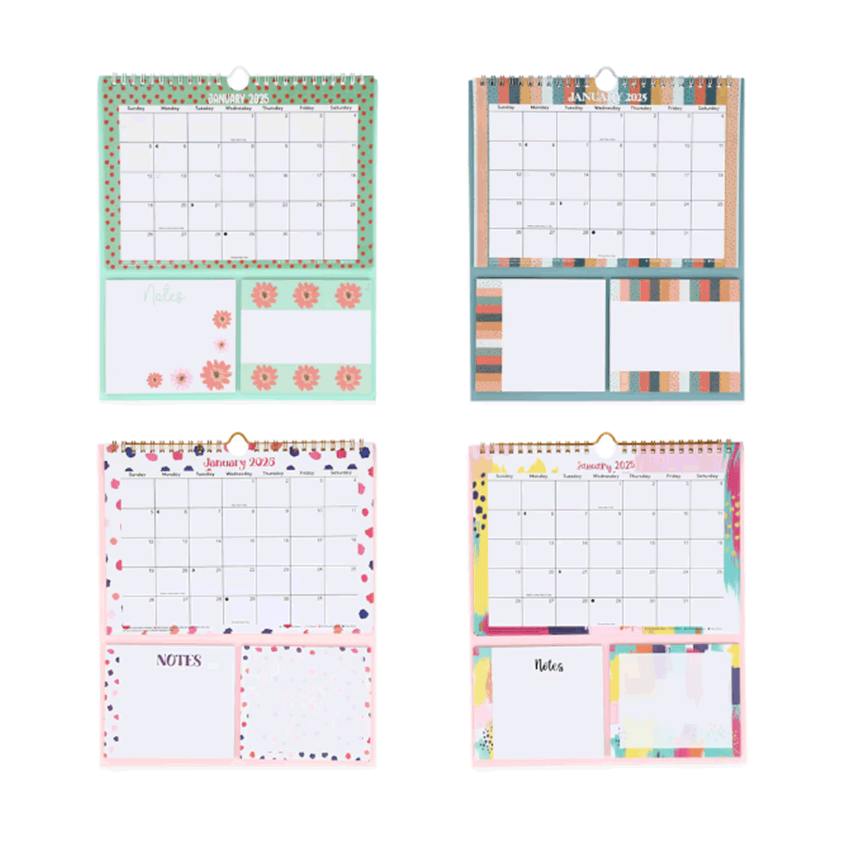 thumbnail image 2 of 2025 Monthly 3-Hole Spiral Wall Calendar - 11x8 Inches - Home Office School 2 of 4