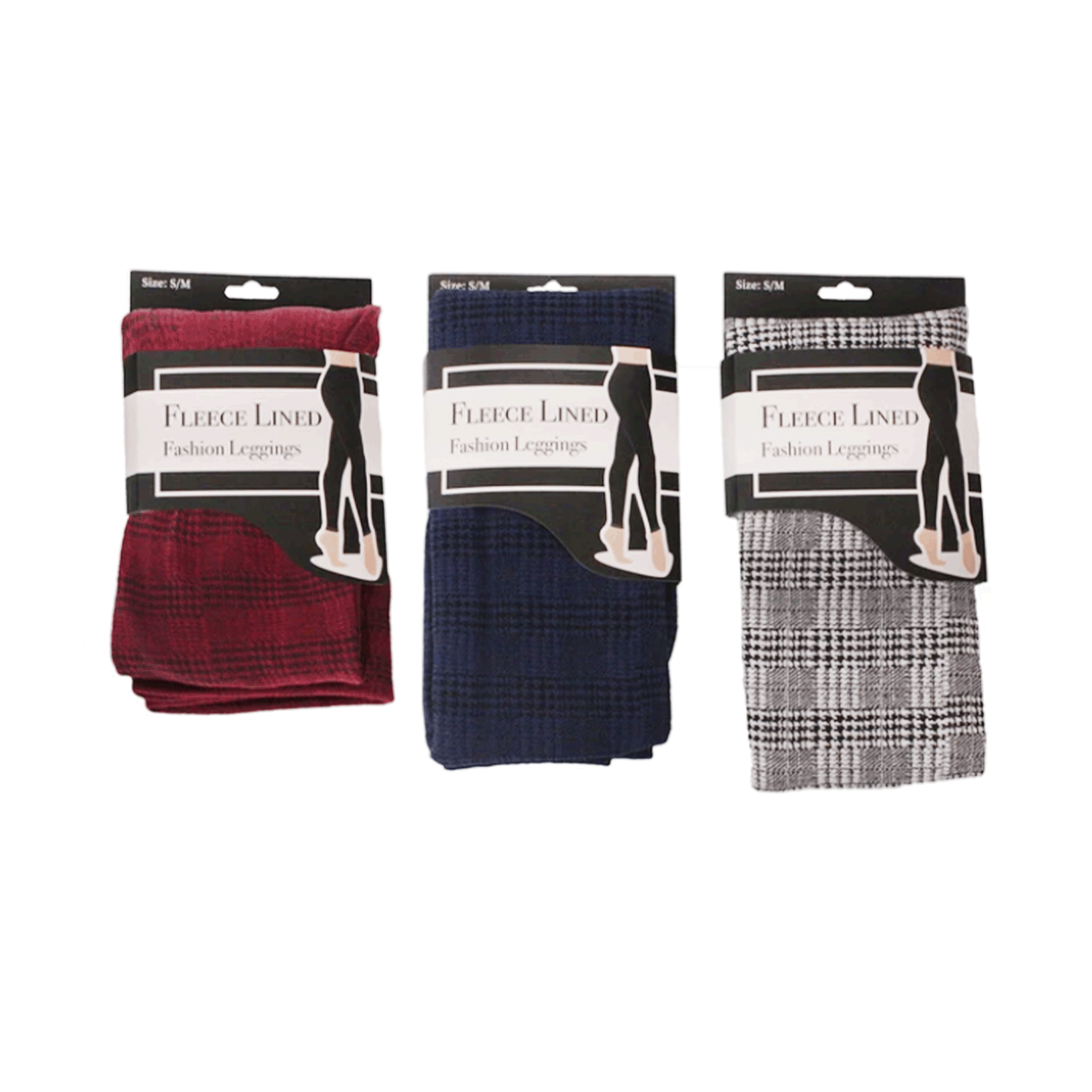 Plaid Fleece Lined Leggings