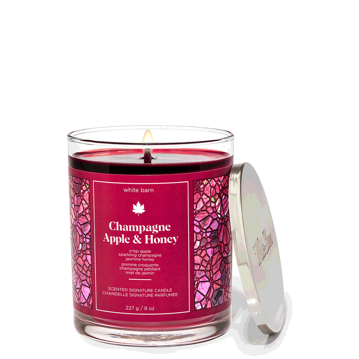 Bath and Body Works Champagne Apple and Honey Single Wick Candle | templateinvitations