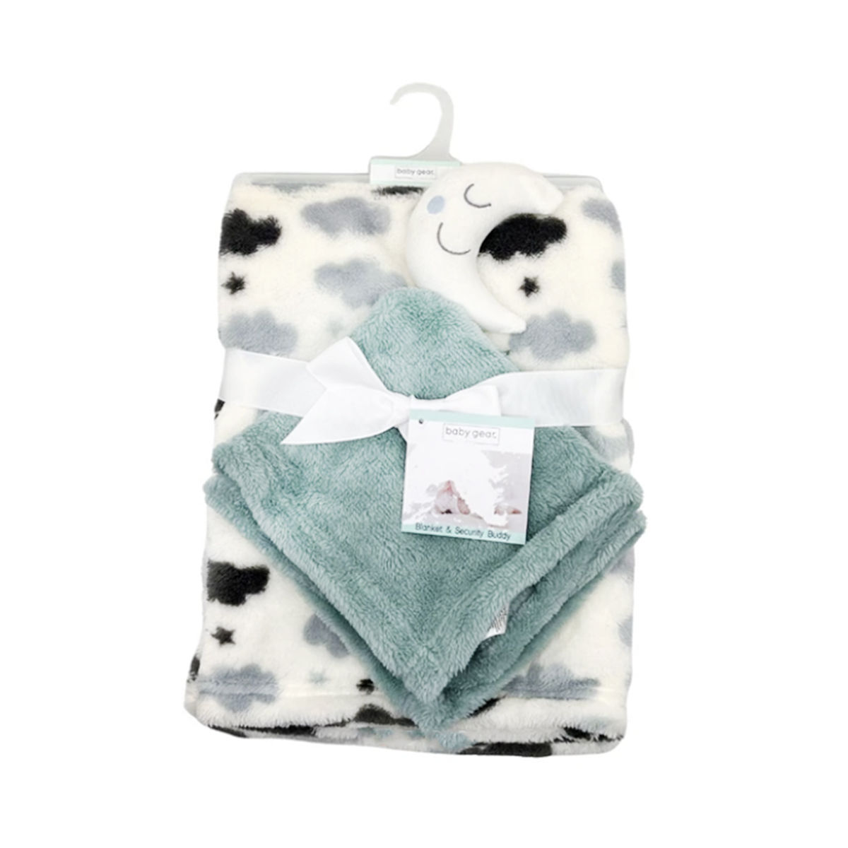 Baby Blanket with Moon Security Buddy