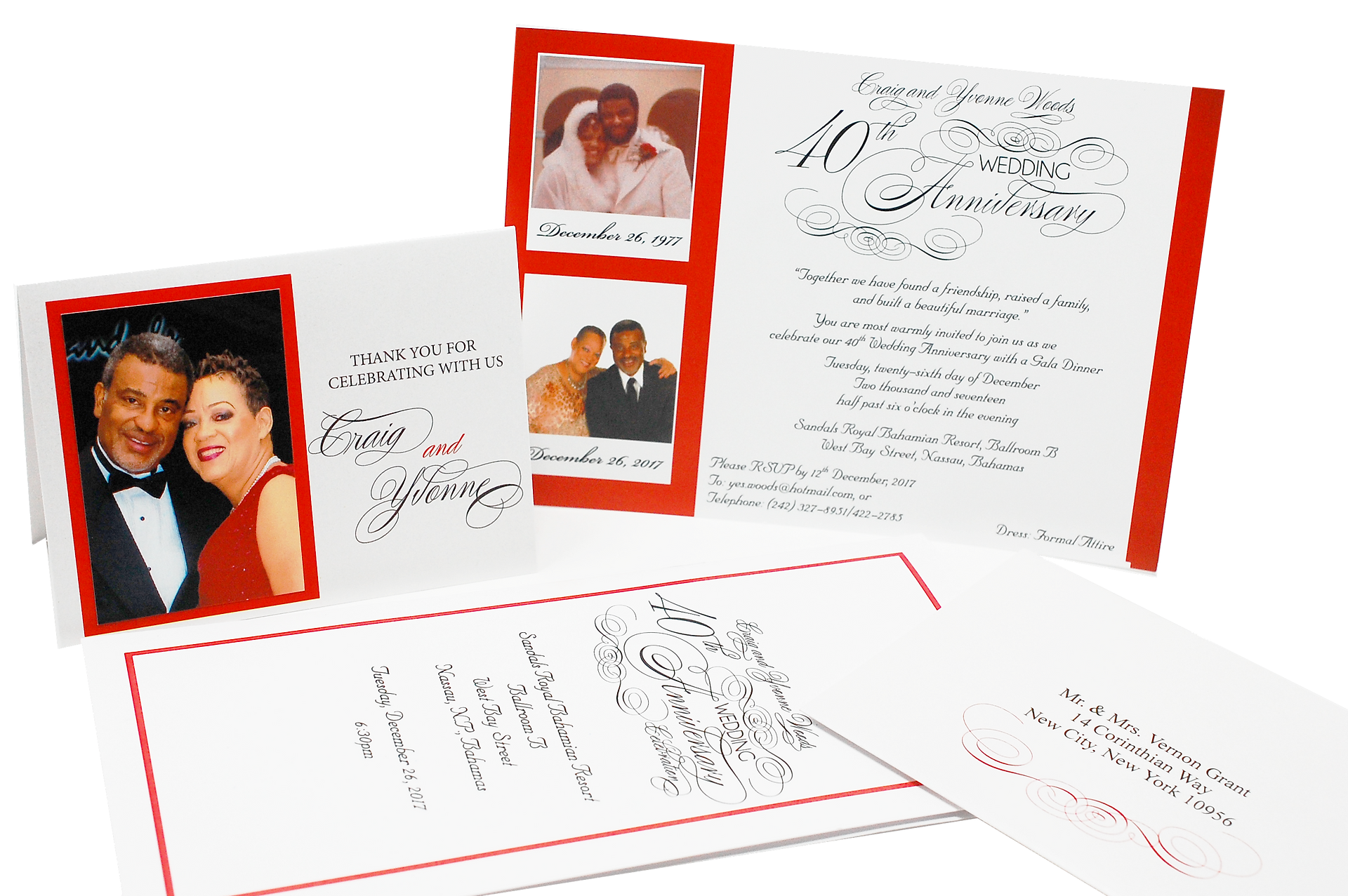 Wedding Anniversary Stationery