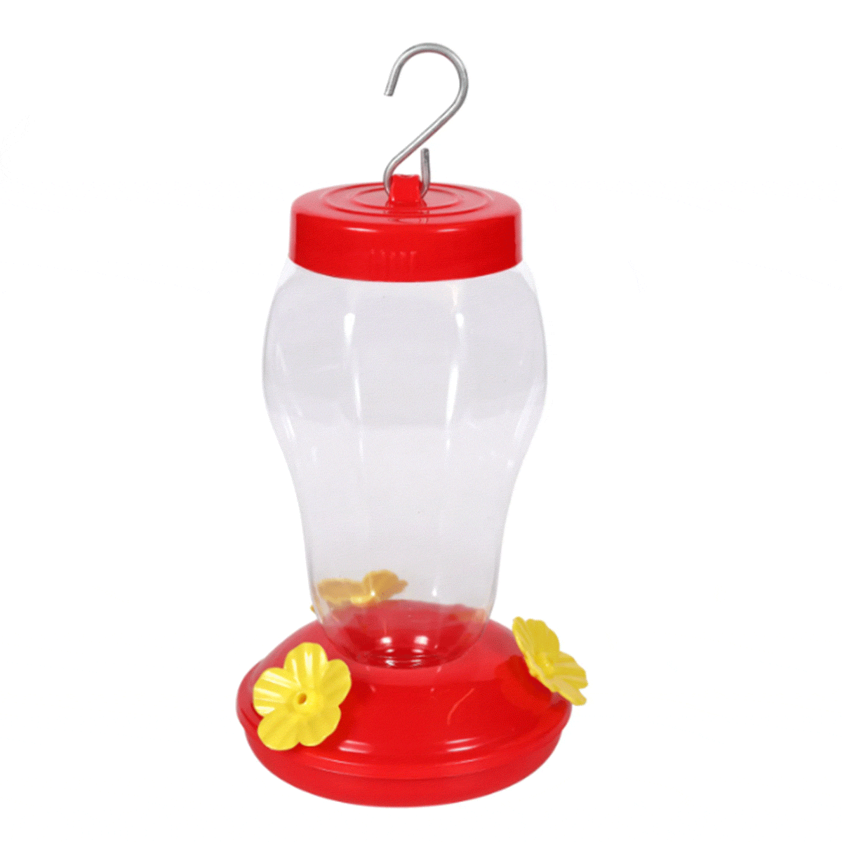thumbnail image 2 of Garden Collection Hummingbird Feeder – Plastic Hanging, 16 Oz Capacity, 3 Stations, Red 2 of 6