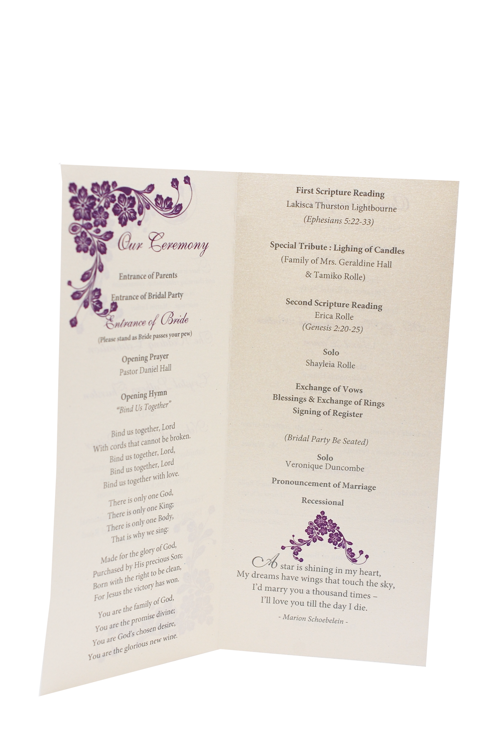Nehemiah & Crystal Poitier Program