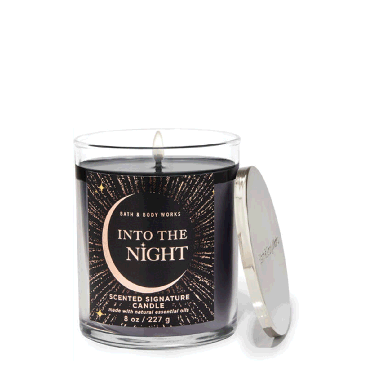 Bath and Body Into The Night Single Wick Candle | templateinvitations