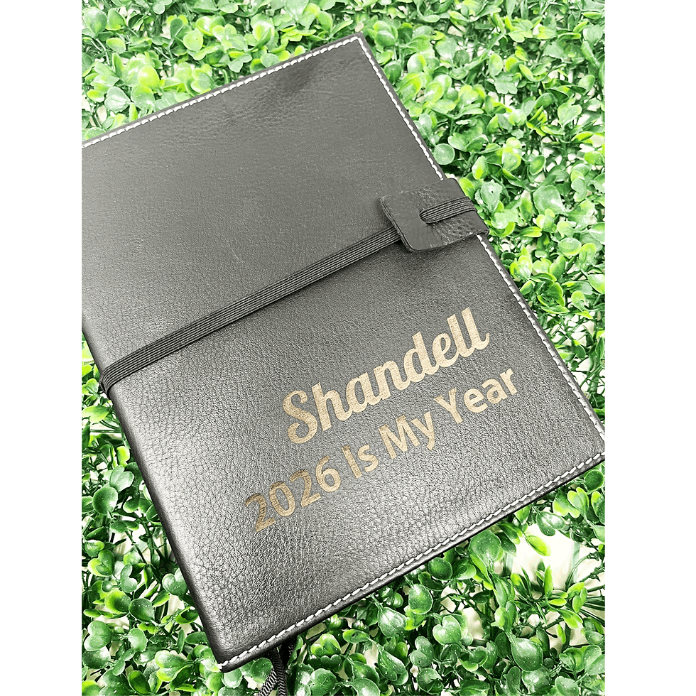 Thumbnail: Engraved Black Leather Journal