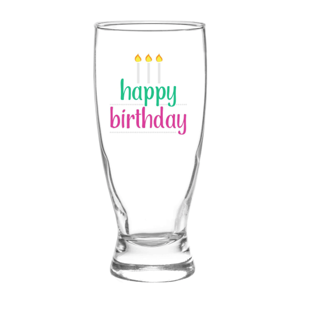Happy Birthday Glass templateinvitations