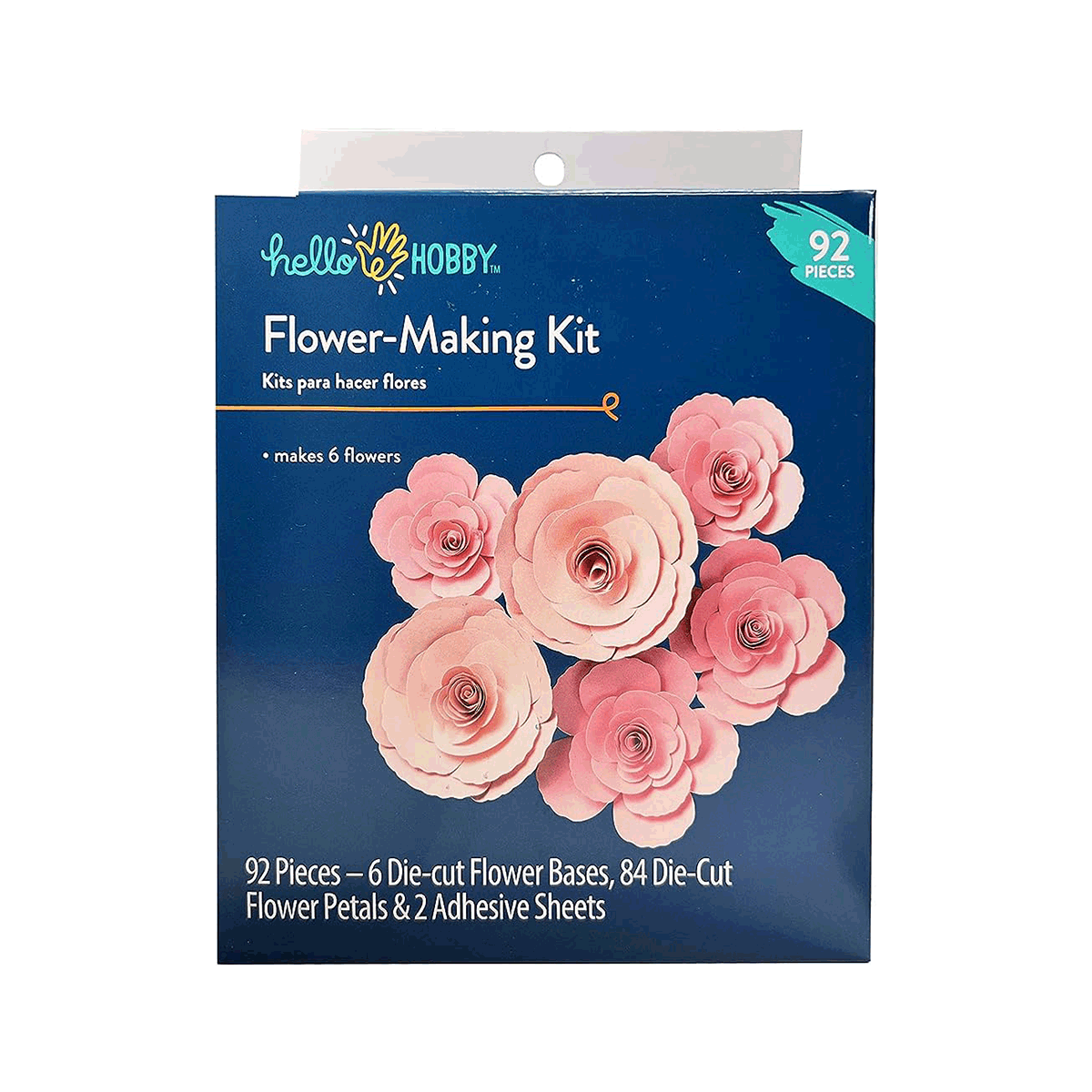 Hello Hobby 92 Piece Pink Flower Making Kit