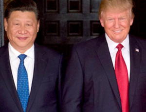 President Donald Trump and President Xi Jingping at the entrance of Mar-a-Lago in Palm Beach, FL on April 6, 2017,(Official White Photo by D. Myles Cullen)