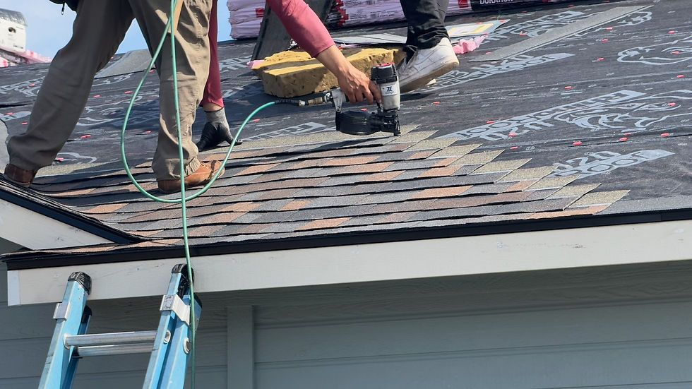 Roof in progress Idaho TVE