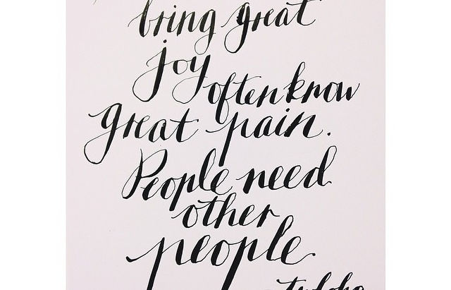 People need other people