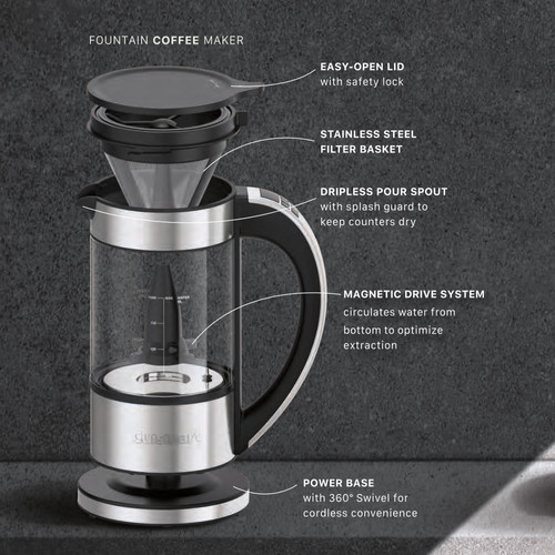Cuisinart Fountain Coffee Maker コーヒーメーカー ファウンテン コーヒーメーカー FCC-1KJ｜まるで噴水のような