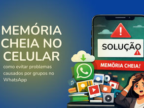 Memória cheia no celular.