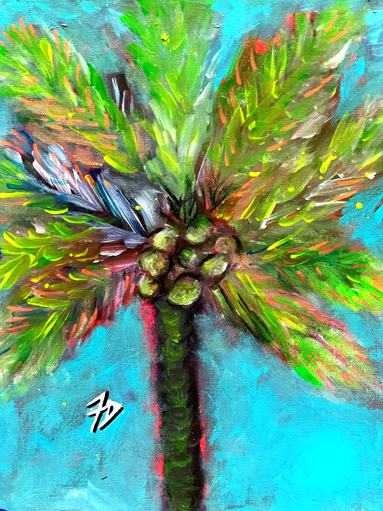 Neon Palm no. 1