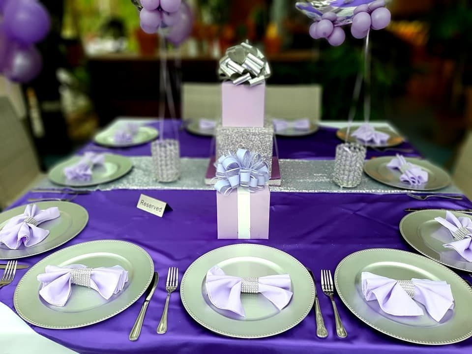 Purple & Silver Birthday Brunch