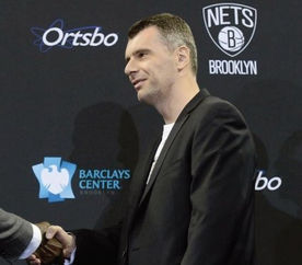 Prokhorov drops in on Brooklyn Nets in London to see game at O2 Arena