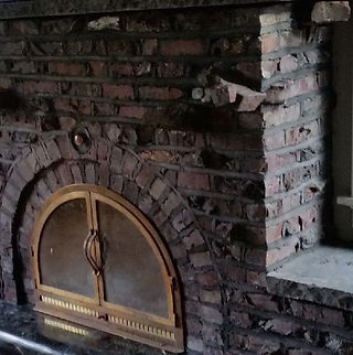 Brick Fireplace