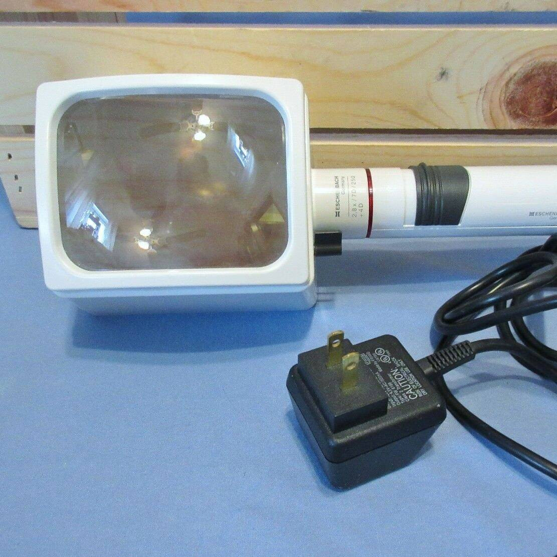 Eschenbach 2.8/7D/250+4D Rectangular Magnifier Head W/Handle