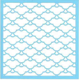 M2-44a Mermaid Scale Stencil | My Vxw Site V47dag