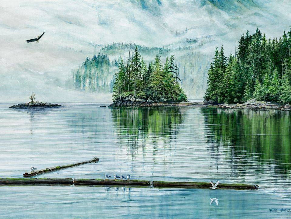 Misty Morning Reflections