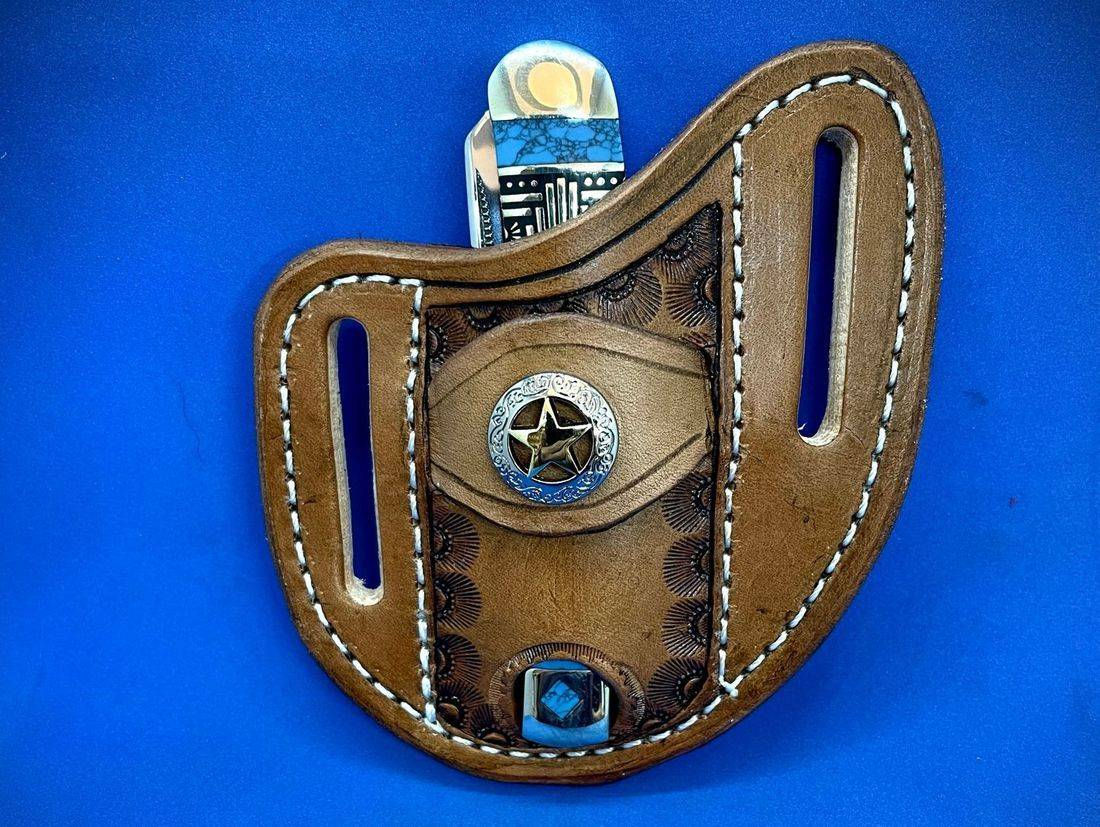 Texas Star Concho Trapper Sheath