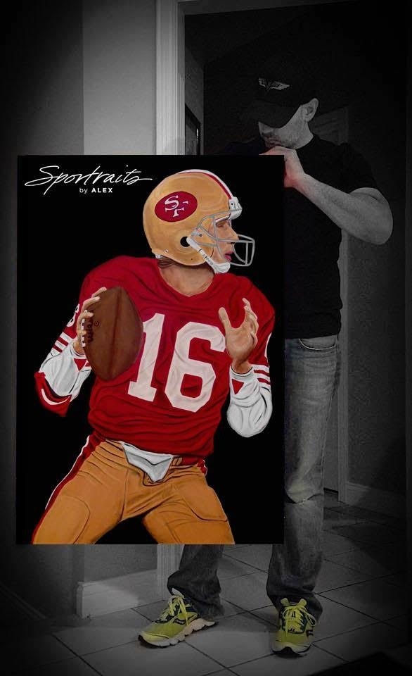 Thumbnail: JOE MONTANA SIGNED 20x30" PRINTS