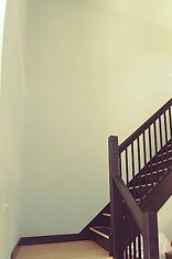 stairs, staircase, wainscot, panels, renovation, upgrade