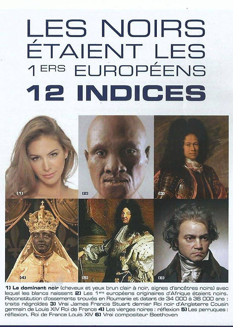 Les noirs premiers européens 12 indices