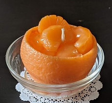 Orange Bowl Candle