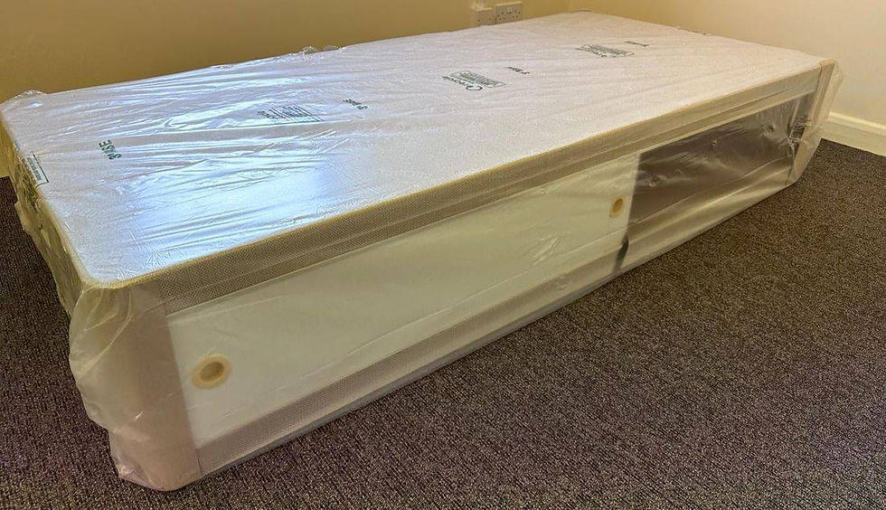 SINGLE  DIVAN BASE WITH SLIDE STORAGE - CHOICE OF COLOUR