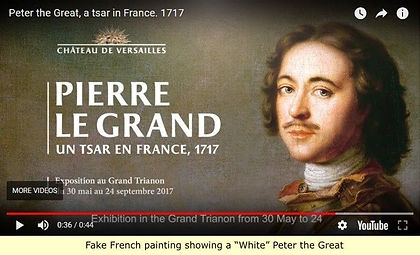 Faux tsar Pierre le Grand :blanchi