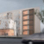 modern mixed-use building