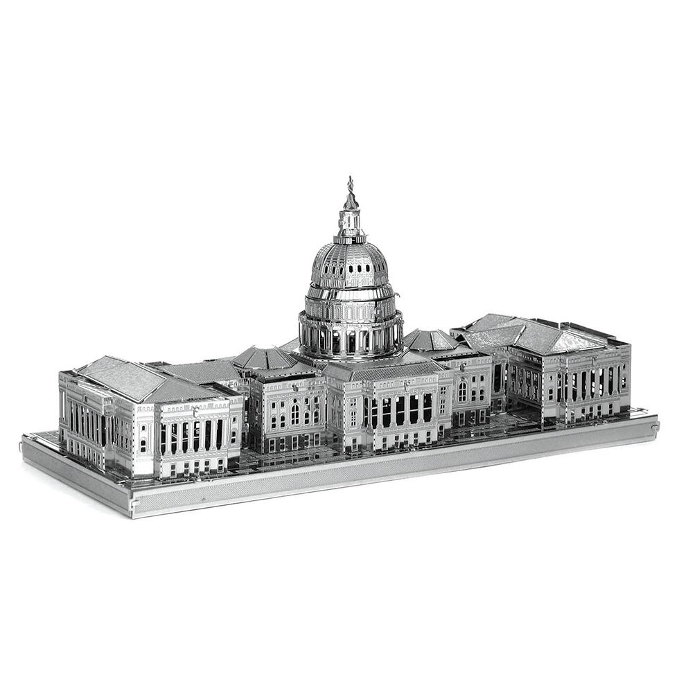 サムネイル： メタルアース米国議会議事堂ステンレススチール3DモデルキットDIY MMS054