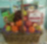 FRUIT CHEESE SAUSAGE GOURMET GIFT BASKET