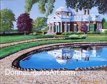 Acrylic original painting called Monticello in Charlottesville, VA (2022) - Historic Virginia Home Series by Donna Liguria