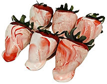 Dezicakes Fake Dipped Strawberries Set of 6