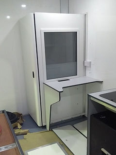 Sound booth in Occupational Health Van
