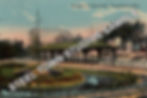PCR 062 Y-TOWN IDORA PARK STREETCAR ENTRANCE ART POSTCARD