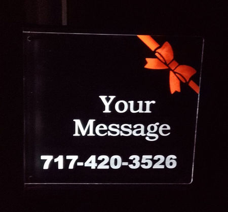 solar real estate sign with color