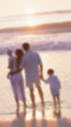 family at beach