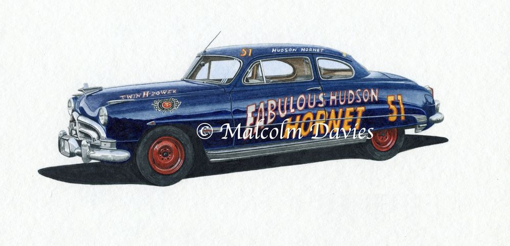 Limited Edition Print - 1951 NASCAR The Fabulous Hudson Hornet No 51