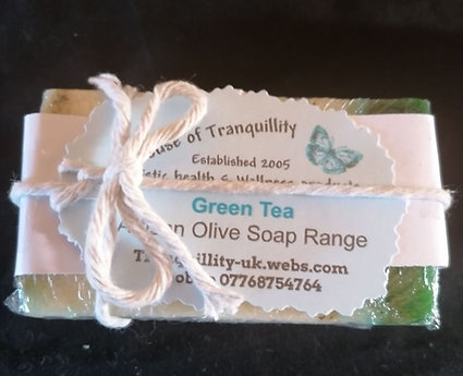 Green tea and olive oil soap