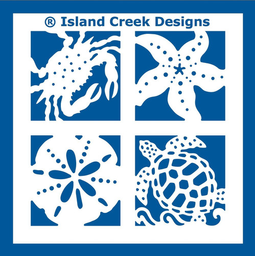 Turtle Panel Railing ® Crab Starfish Sand Dollar & Sea Turtle Railing Panel 31.5