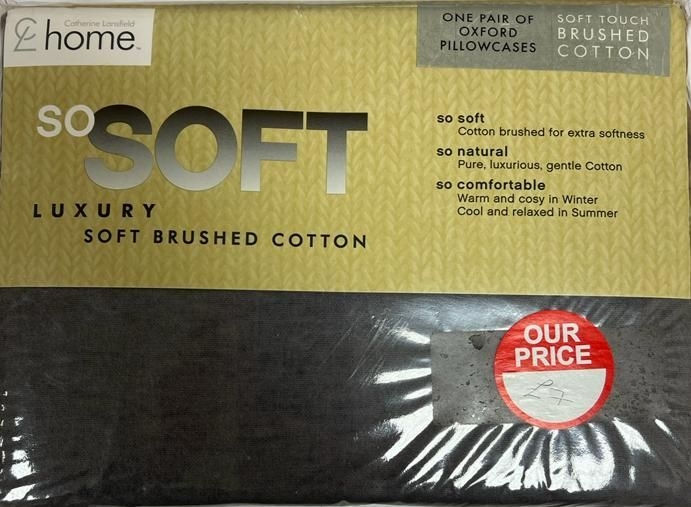 SO SOFT LUXURY BRUSHED COTTON PAIR OF PILLOWCASES £7