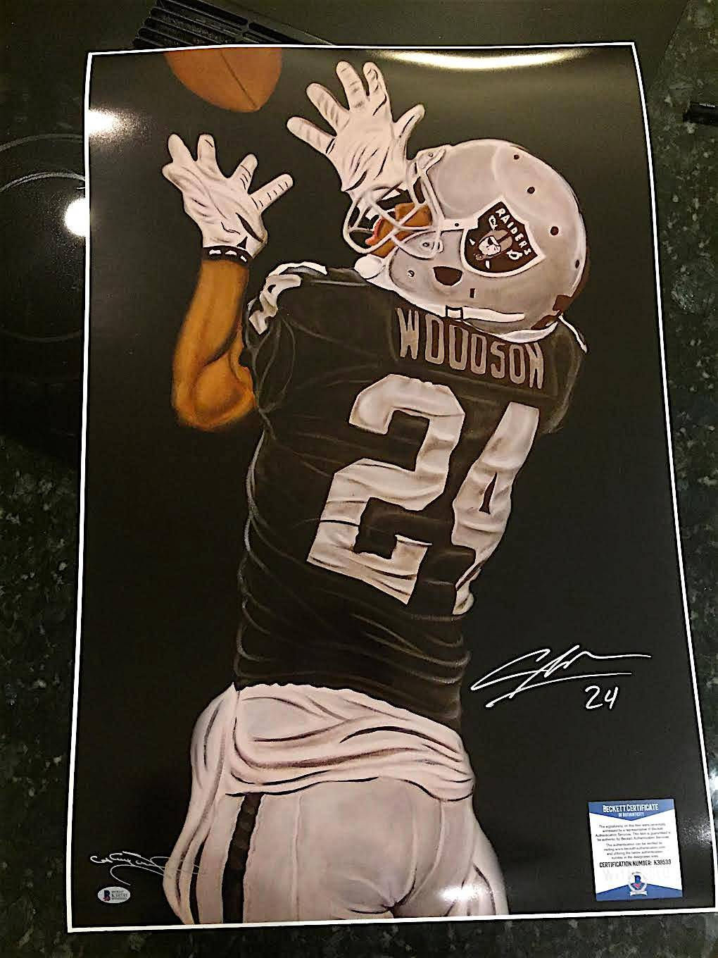 CHARLES WOODSON SIGNED 20x30" PHOTO PRINT