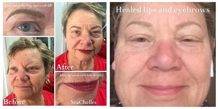 sarasota microblading, lips, eyeliner, corrections, areola tattoos