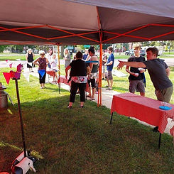 boy throwing bag toss