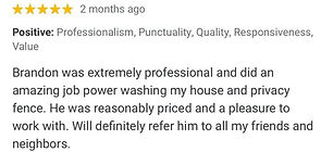 power washing